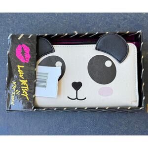 Betsey Johnson panda wallet NIB